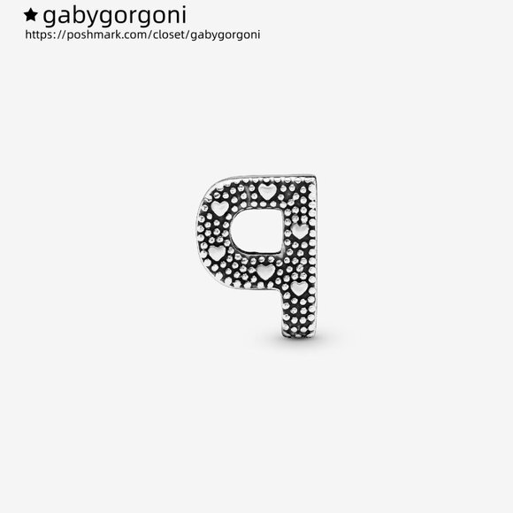 Pandora Letter P Alphabet Charm - Picture 3 of 6
